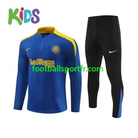 Inter Milan Enfant Ensemble Sweat d'entrainement Bleu 2024-2025 Inter Milan Enfant Ensemble Sweat d'entrainement Bleu 2024-2025
